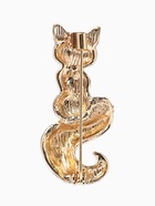 Брошь «Лиса с хвостиком», белый, оранжевая в золоте  (артикул 10968176)  большой выбор товаров оптом и в розницу по низким ценам с доставкой