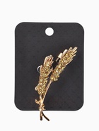 Брошь «Колосья пшеницы», жёлтая в золоте - Фото 4