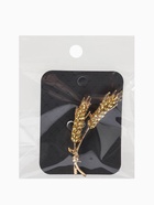 Брошь «Колосья пшеницы», жёлтая в золоте  (артикул 10968179)  большой выбор товаров оптом и в розницу по низким ценам с доставкой