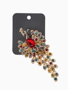 Брошь «Жар-птица волшебная», стразы, цветная в золоте  (артикул 10968181)  большой выбор товаров оптом и в розницу по низким ценам с доставкой