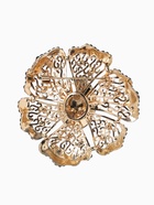 Брошь «Цветок изумрудный», стразы, зелёная в золоте  (артикул 10968184)  большой выбор товаров оптом и в розницу по низким ценам с доставкой