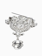 Брошь «Императрица .вензеля», белая в серебре  (артикул 10968188)  большой выбор товаров оптом и в розницу по низким ценам с доставкой