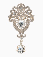 Брошь «Императрица .вензеля», белая в золоте  (артикул 10968189)  большой выбор товаров оптом и в розницу по низким ценам с доставкой