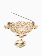 Брошь «Императрица .вензеля», белая в золоте  (артикул 10968189)  большой выбор товаров оптом и в розницу по низким ценам с доставкой