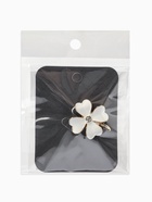 Брошь «Клевер» матовая, белая в золоте  (артикул 10968195)  большой выбор товаров оптом и в розницу по низким ценам с доставкой