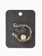 Брошь «Подкова с бусиной», №10, белая в золоте  (артикул 10968197)  большой выбор товаров оптом и в розницу по низким ценам с доставкой