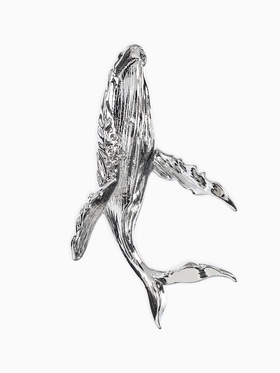 Брошь «Кит морской», цвет серебро  (артикул 10968198)  большой выбор товаров оптом и в розницу по низким ценам с доставкой