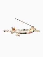 Брошь «Птица Синица», разноцветная в золоте  (артикул 10968202)  большой выбор товаров оптом и в розницу по низким ценам с доставкой