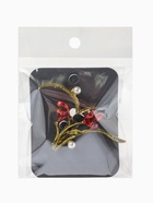 Брошь «Цветы Ирисы с жемчугом», красная, зелёная  (артикул 10968208)  большой выбор товаров оптом и в розницу по низким ценам с доставкой