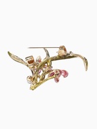 Брошь «Цветы Ирисы с жемчугом», красная, розовая  (артикул 10968209)  большой выбор товаров оптом и в розницу по низким ценам с доставкой