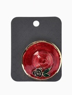 Брошь «Шляпа с цветком», разноцветная в черненом золоте  (артикул 10968213)  большой выбор товаров оптом и в розницу по низким ценам с доставкой