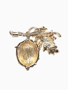 Брошь «Жёлудь осенний с листом», стразы, коричневая, белая, зелёная в золоте  (артикул 10968214)  большой выбор товаров оптом и в розницу по низким ценам с доставкой