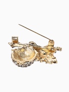 Брошь «Жёлудь осенний с листом», стразы, коричневая, белая, зелёная в золоте  (артикул 10968214)  большой выбор товаров оптом и в розницу по низким ценам с доставкой