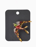 Брошь «Птица Ласточка», разноцветная в золоте  (артикул 10968216)  большой выбор товаров оптом и в розницу по низким ценам с доставкой