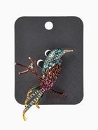 Брошь «Птица на ветке», разноцветная в золоте  (артикул 10968221)  большой выбор товаров оптом и в розницу по низким ценам с доставкой