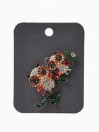 Брошь «Совы на ветке», разноцветная в золоте  (артикул 10968222)  большой выбор товаров оптом и в розницу по низким ценам с доставкой