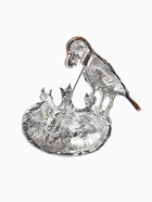 Брошь «Птица с птенцами в гнезде», разноцветная в серебре  (артикул 10968224)  большой выбор товаров оптом и в розницу по низким ценам с доставкой