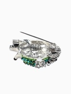 Брошь «Ежик в шапке со звездой», разноцветная в чернёном серебре  (артикул 10968225)  большой выбор товаров оптом и в розницу по низким ценам с доставкой