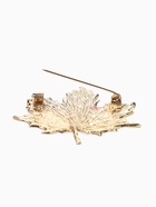 Брошь «Лист кленовый осенний», оранжевая в золоте  (артикул 10968228)  большой выбор товаров оптом и в розницу по низким ценам с доставкой