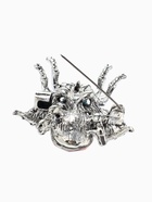 Брошь «Муха с резными крыльями», зелёная, розовая в чернёном серебре  (артикул 10968229)  большой выбор товаров оптом и в розницу по низким ценам с доставкой