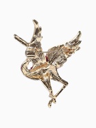 Брошь «Птица Аист», стразы, фиолетовая в золоте  (артикул 10968235)  большой выбор товаров оптом и в розницу по низким ценам с доставкой