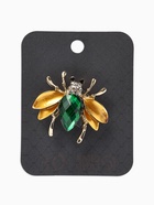 Брошь «Жук с крыльями», кристалл, жёлтая, зелёная в золоте  (артикул 10968237)  большой выбор товаров оптом и в розницу по низким ценам с доставкой