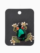 Брошь «Болотная лягушка», гранёная, зелёная в золоте  (артикул 10968239)  большой выбор товаров оптом и в розницу по низким ценам с доставкой