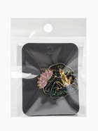 Брошь «Лягушка на лотосе», зелёная, розовая в черненом золоте  (артикул 10968242)  большой выбор товаров оптом и в розницу по низким ценам с доставкой