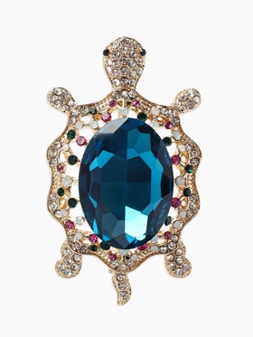 Брошь «Черепаха морская», разноцветная в золоте  (артикул 10968244)  большой выбор товаров оптом и в розницу по низким ценам с доставкой
