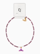 Чокер «Морской мир. Хвост русалки с жемчугом», фиолетовый, белый в золоте  (артикул 10968456)  большой выбор товаров оптом и в розницу по низким ценам с доставкой