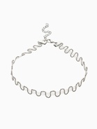 Чокер «Волна сияющая», L=30 см + 7 см, цвет серебро  (артикул 10969425)  большой выбор товаров оптом и в розницу по низким ценам с доставкой