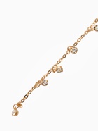 Цепочка со стразами, 4 мм, L=100 см, мелкое плетение 2×1.8 мм, цвет золото  (артикул 10970812)  большой выбор товаров оптом и в розницу по низким ценам с доставкой