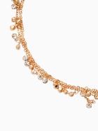 Цепочка со стразами, 4 мм, L=100 см, мелкое плетение 2×1.8 мм, цвет золото  (артикул 10970812)  большой выбор товаров оптом и в розницу по низким ценам с доставкой