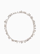 Цепочка со стразами, 4 мм, L=100 см, мелкое плетение 2×1.8 мм, цвет серебро  (артикул 10970813)  большой выбор товаров оптом и в розницу по низким ценам с доставкой