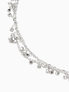 Цепочка со стразами, 4 мм, L=100 см, мелкое плетение 2×1.8 мм, цвет серебро  (артикул 10970813)  большой выбор товаров оптом и в розницу по низким ценам с доставкой