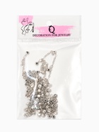 Цепочка со стразами, 4 мм, L=100 см, мелкое плетение 2×1.8 мм, цвет серебро  (артикул 10970813)  большой выбор товаров оптом и в розницу по низким ценам с доставкой