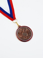 Медаль призовая «3 место», бронза 202, d=5 см, с лентой - Фото 2