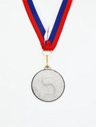 Медаль призовая «2 место», серебро 203, d=5 см, с лентой - Фото 3