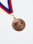 Медаль призовая «3 место», бронза 203, d=5 см, с лентой - Фото 2