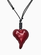 Кулон на шнурке «Стиль. Сердце вытянутое», 90 см, бордовый, чёрный  (артикул 10971745)  большой выбор товаров оптом и в розницу по низким ценам с доставкой