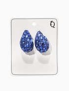 Серьги со стразами «QF. Капля блеск», синие  (артикул 10986801)  большой выбор товаров оптом и в розницу по низким ценам с доставкой