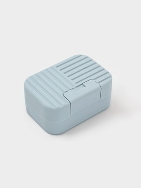 Мыльница дорожная «Лайн», серая