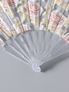 Веер складной пластик «Кремовые розы», блеск, 23 см  (артикул 10967189)  большой выбор товаров оптом и в розницу по низким ценам с доставкой