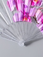 Веер складной пластик «Орхидея розовая», блеск, 23 см  (артикул 10967195)  большой выбор товаров оптом и в розницу по низким ценам с доставкой