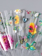 Веер складной пластик «Садовые цветы», блеск, 23 см  (артикул 10967196)  большой выбор товаров оптом и в розницу по низким ценам с доставкой