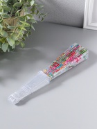 Веер складной пластик «Розовые и красные астры», блеск, 23 см  (артикул 10967197)  большой выбор товаров оптом и в розницу по низким ценам с доставкой