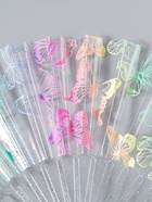 Веер складной пластик «Рой бабочек», блеск, 23 см  (артикул 10967198)  большой выбор товаров оптом и в розницу по низким ценам с доставкой