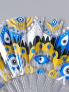 Веер складной пластик «Узор от сглаза», блеск, 23 см  (артикул 10967201)  большой выбор товаров оптом и в розницу по низким ценам с доставкой