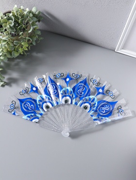 Веер складной пластик «Орнамент от сглаза», блеск, 23 см  (артикул 10967202)  большой выбор товаров оптом и в розницу по низким ценам с доставкой