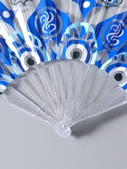 Веер складной пластик «Орнамент от сглаза», блеск, 23 см  (артикул 10967202)  большой выбор товаров оптом и в розницу по низким ценам с доставкой